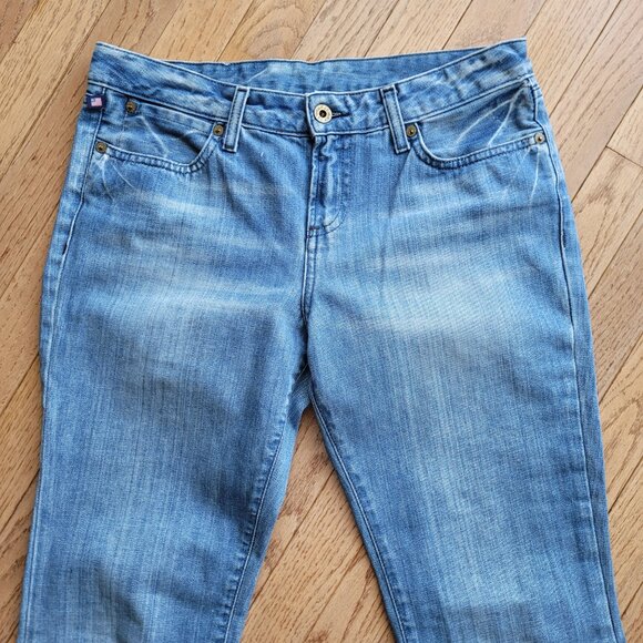 Y2K Ralph Lauren Kayla Bootcut Low Rise Jeans 30x33 Blue Denim - Picture 2 of 16